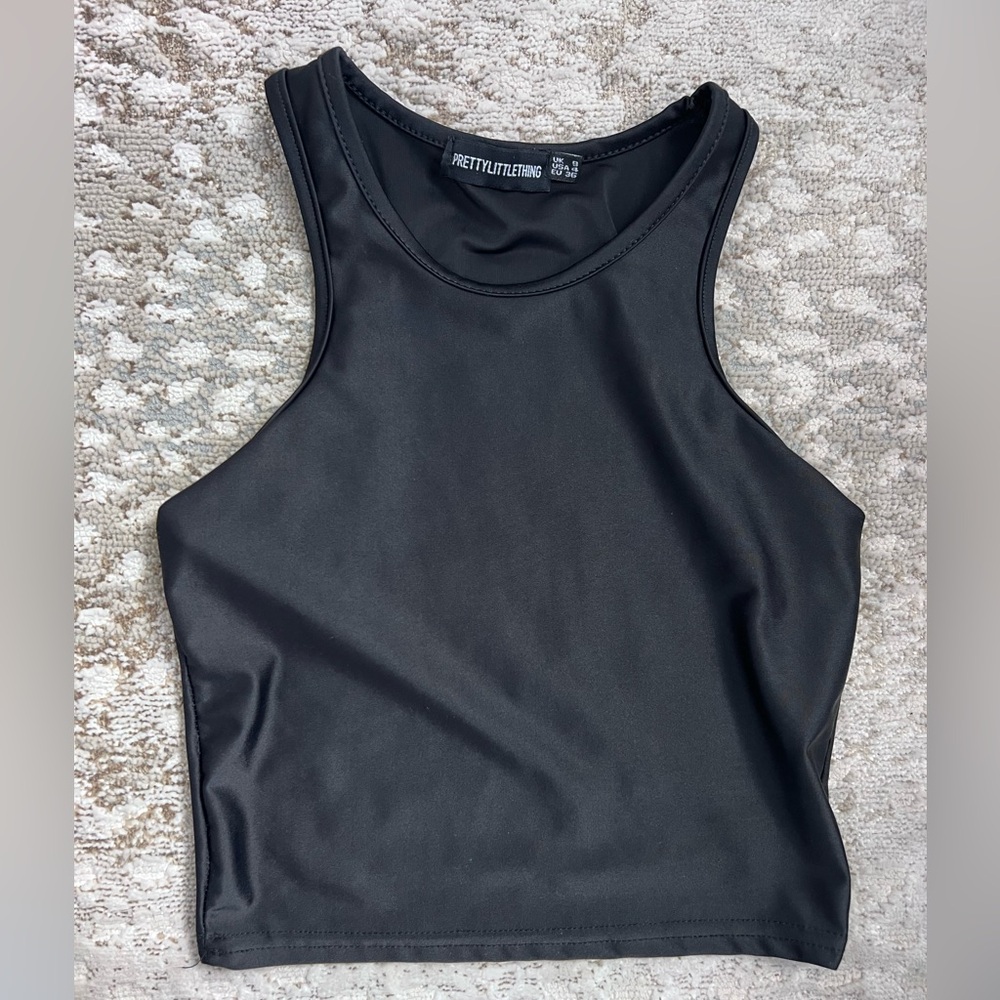 PrettyLittleThing Womens Silk Crop Top